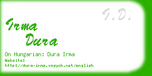 irma dura business card